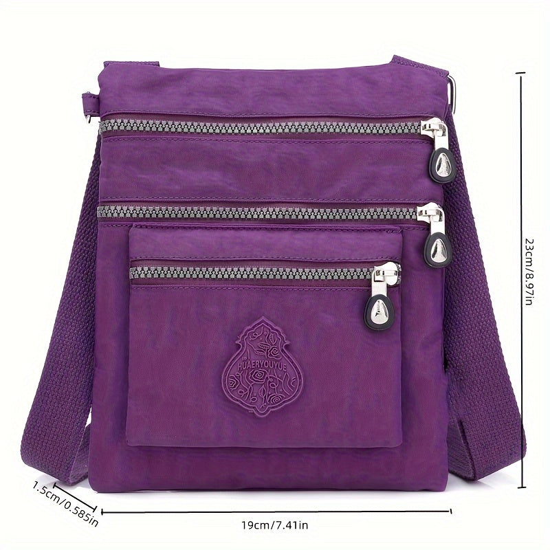 Women's Small Bag Casual Lightweight Travel Close-Fitting Coin Purse Crossbody Nylon Cloth Small Bag