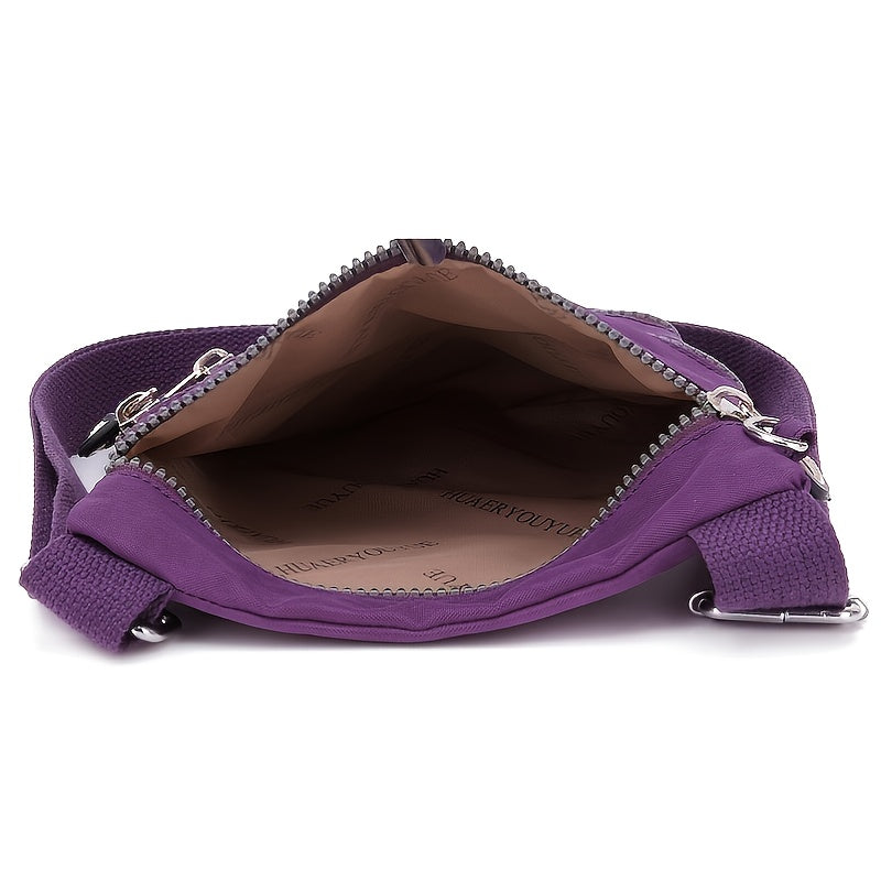 Women's Small Bag Casual Lightweight Travel Close-Fitting Coin Purse Crossbody Nylon Cloth Small Bag