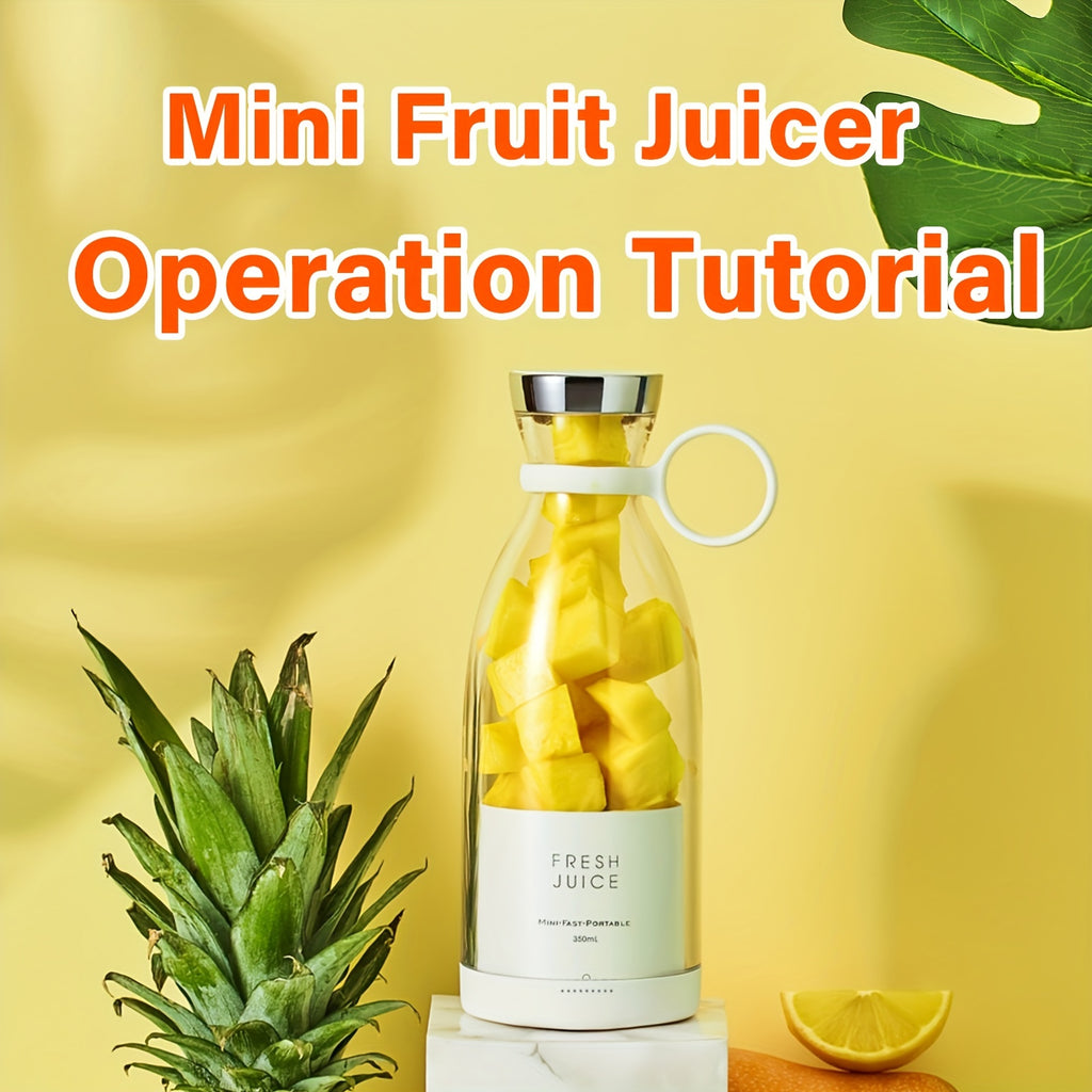 11.83oz Portable Electric Wireless Mini Fruit Blender Juicer - Perfect for On-the-Go!