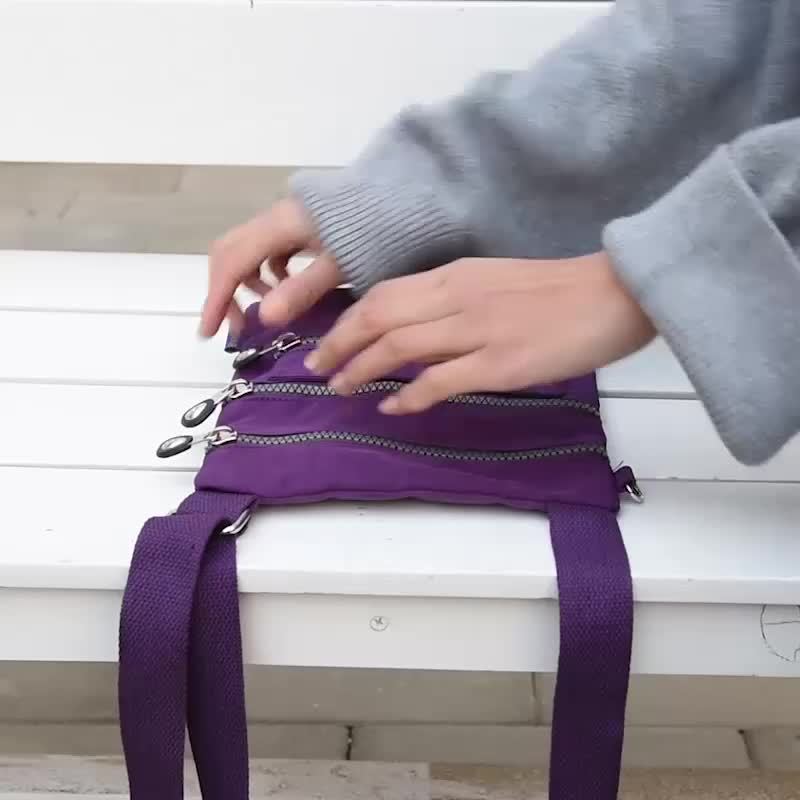 Women's Small Bag Casual Lightweight Travel Close-Fitting Coin Purse Crossbody Nylon Cloth Small Bag