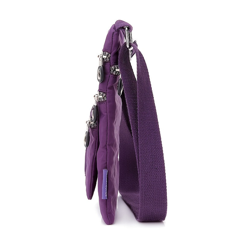 Women's Small Bag Casual Lightweight Travel Close-Fitting Coin Purse Crossbody Nylon Cloth Small Bag