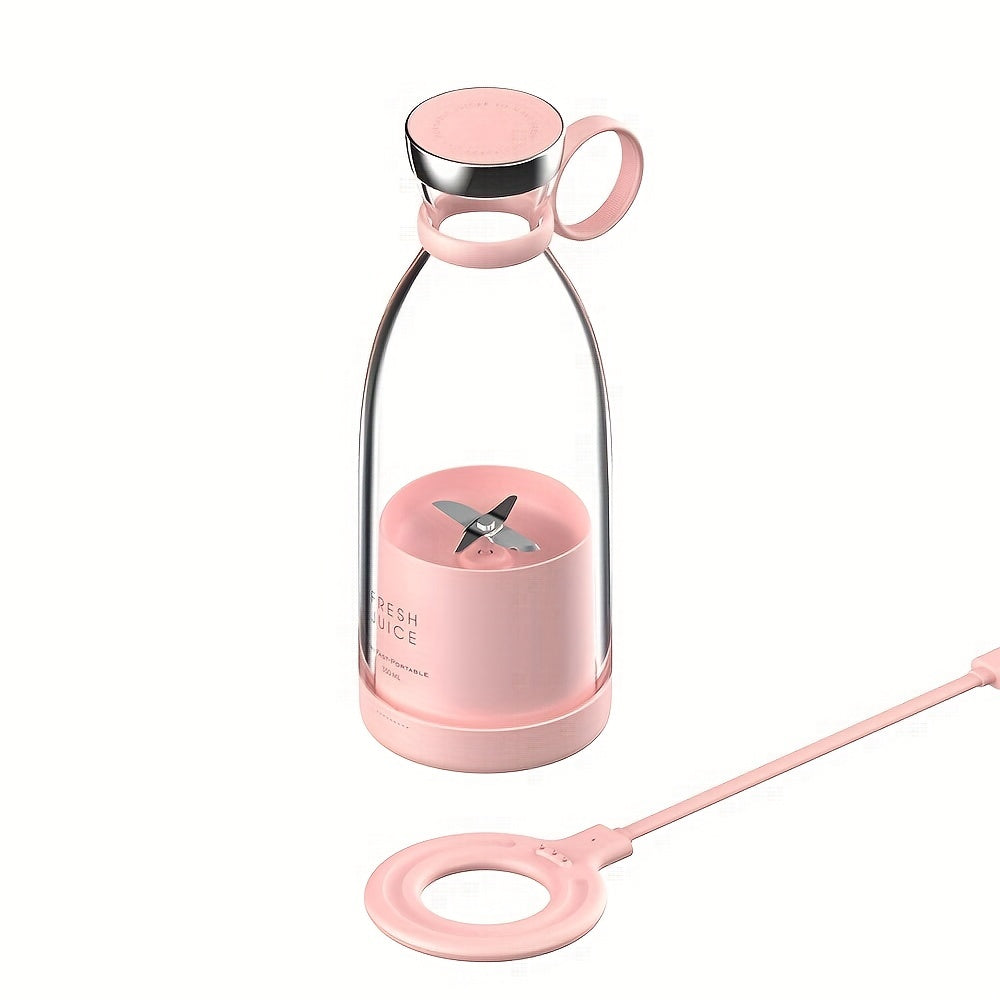 11.83oz Portable Electric Wireless Mini Fruit Blender Juicer - Perfect for On-the-Go!