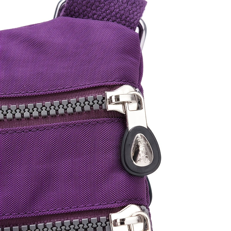 Women's Small Bag Casual Lightweight Travel Close-Fitting Coin Purse Crossbody Nylon Cloth Small Bag